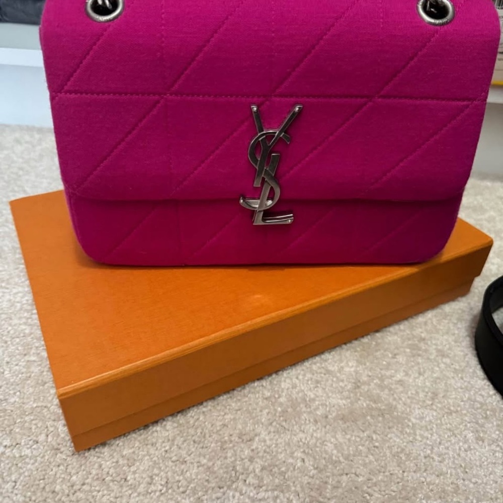 Yves Saint Laurent Pink Quilted Crossbody Bag